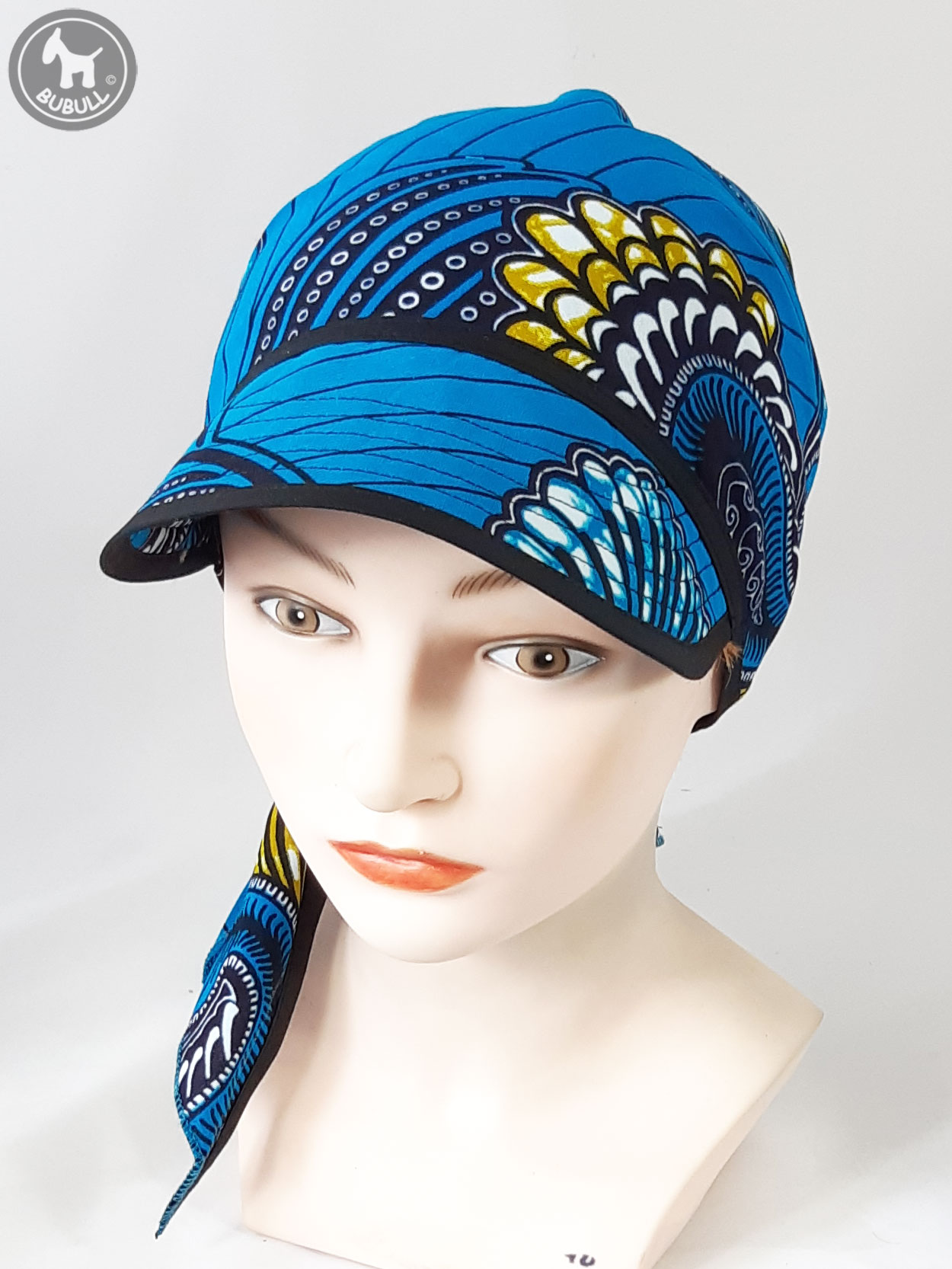 FOULARD CHAPEAU TURBAN en wax -  France