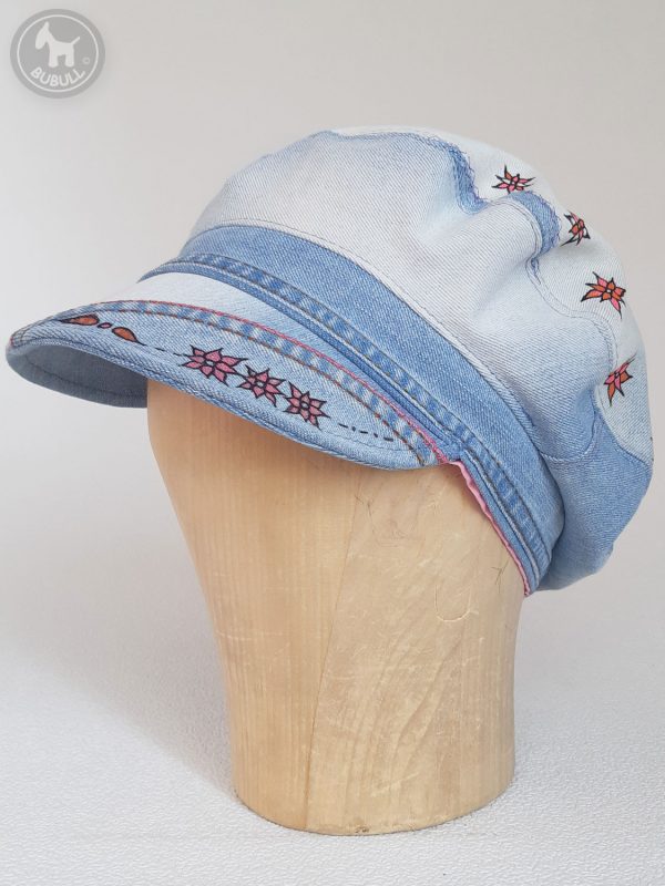 Casquette en jeans doublée